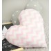 Подушка декоративная в детскую комнатy"Сердце зигзаг"(розовый) купить по выгодной цене