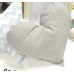 Подушка декоративная в детскую комнатy"Сердце горох серый" купить по выгодной цене
